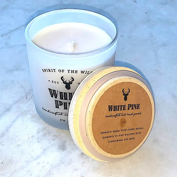 DW HOME CANDLE WHITE PINE WOOD TOP RICHLY SCENTED SPIRIT OF THE WILD - Picture 3 of 4
